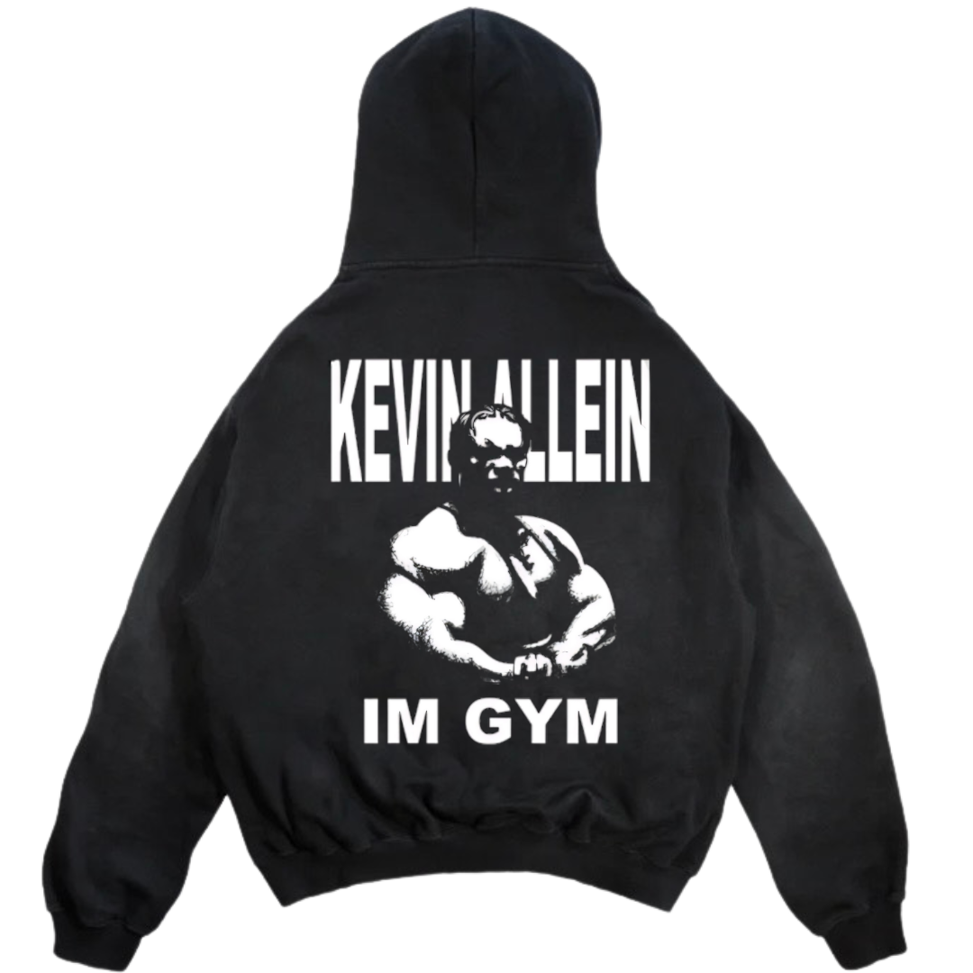 Kevin Allein Im Gym Oversized Hoodie