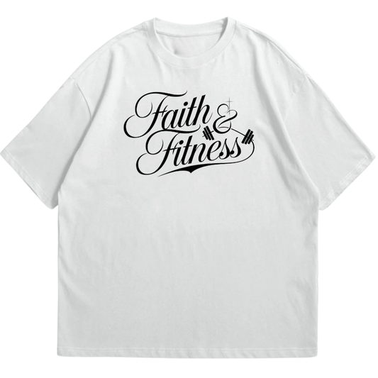 Faith And Fitness Oversized Shirt