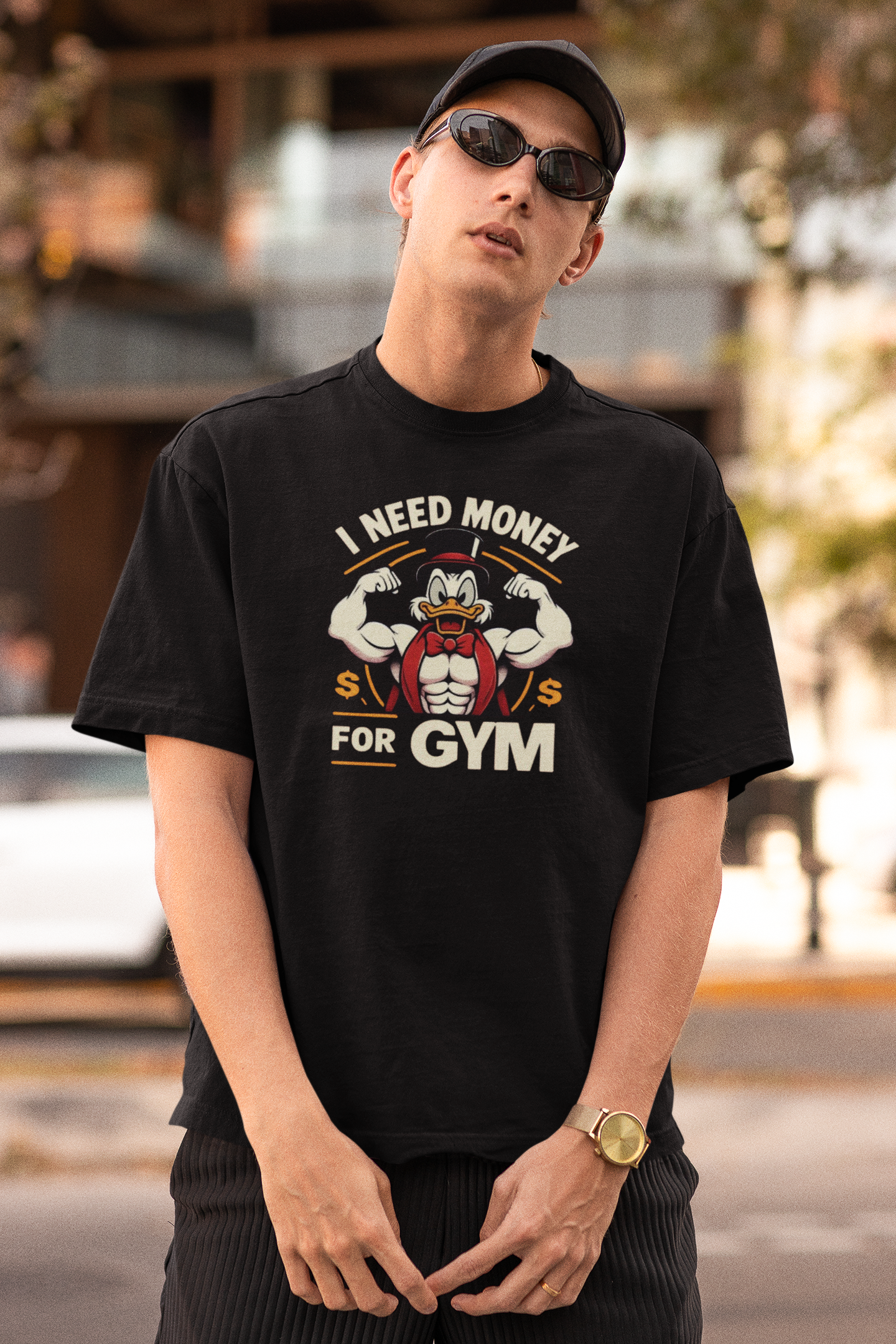 I need Money For Gym Oversized Shirt